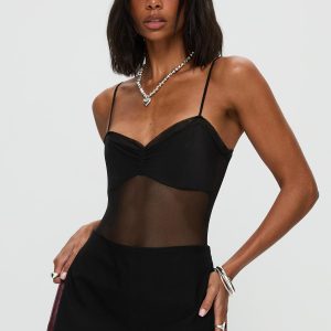 In The Club Bodysuit Black
