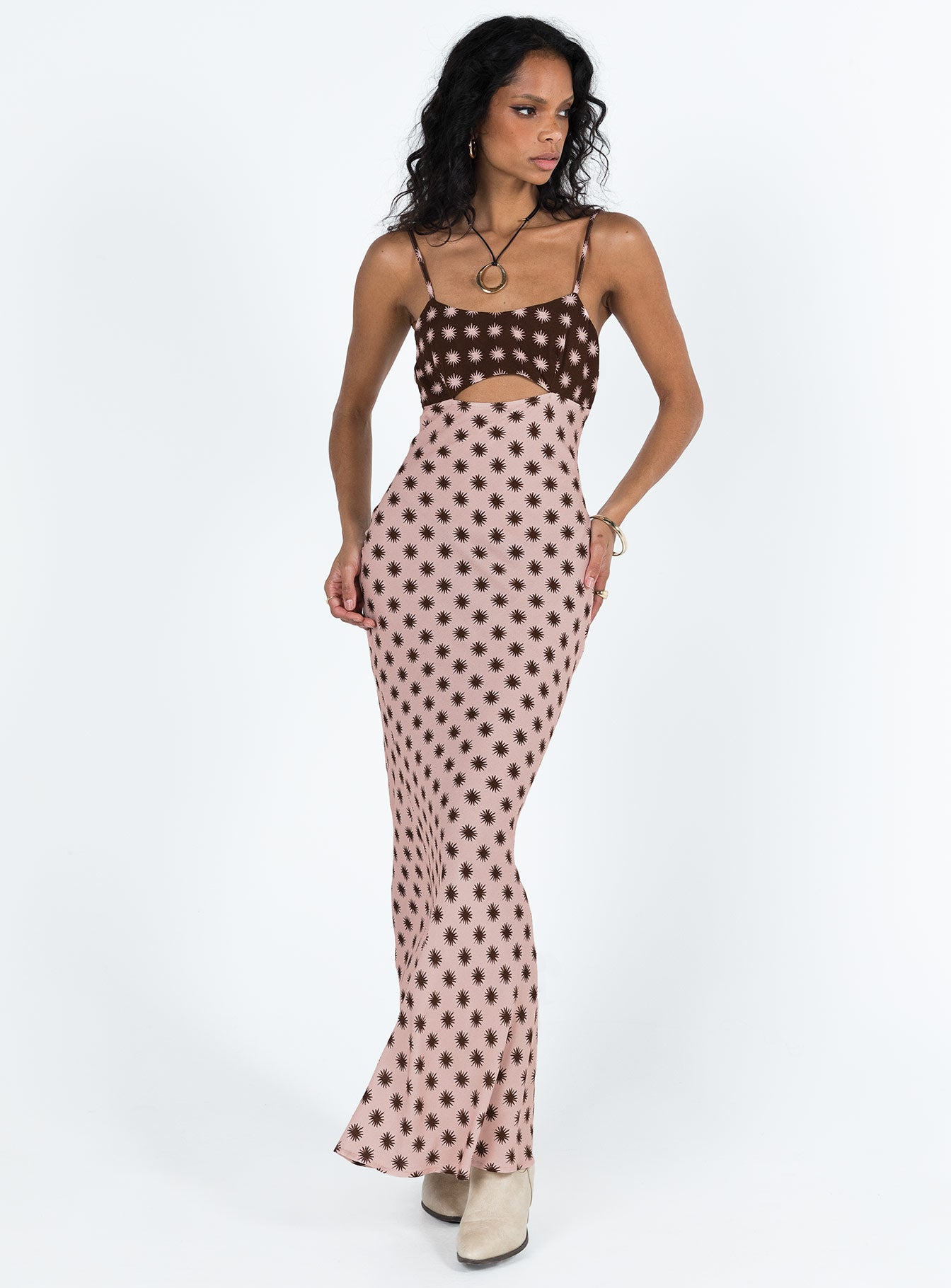 Freda Maxi Dress Pink - Image 2