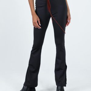 Long Nights Flare Pants Black