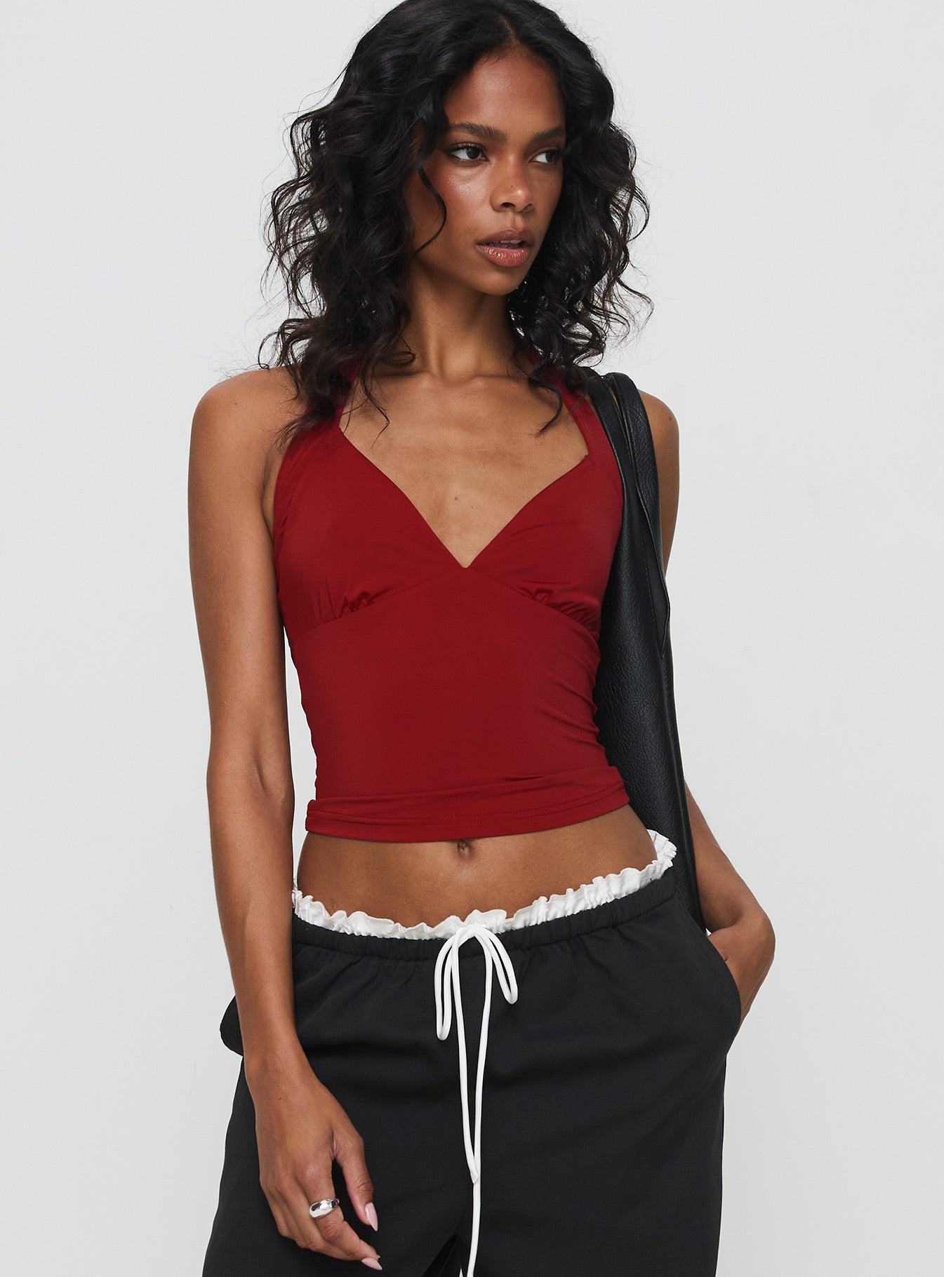 Mielle Top Burgundy - Image 2