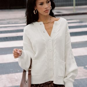 Aldgate Knit Cardigan Ivory