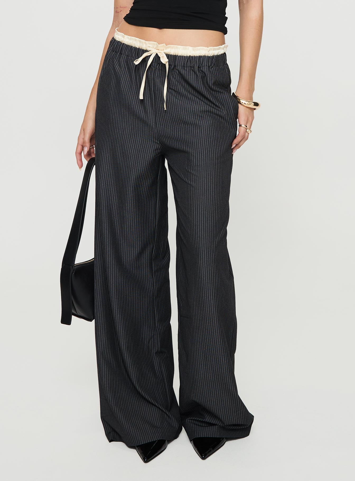 Seraphic Pants Charcoal Stripe - Image 2