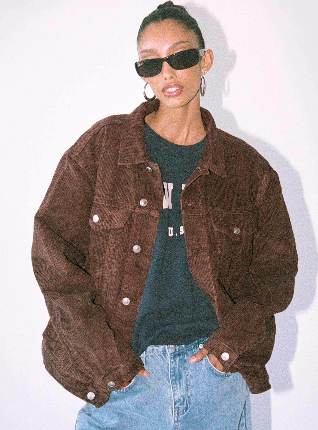 Western Cord Jacket Brown - Image 2