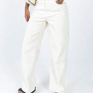 Hailie Denim Jeans Cream