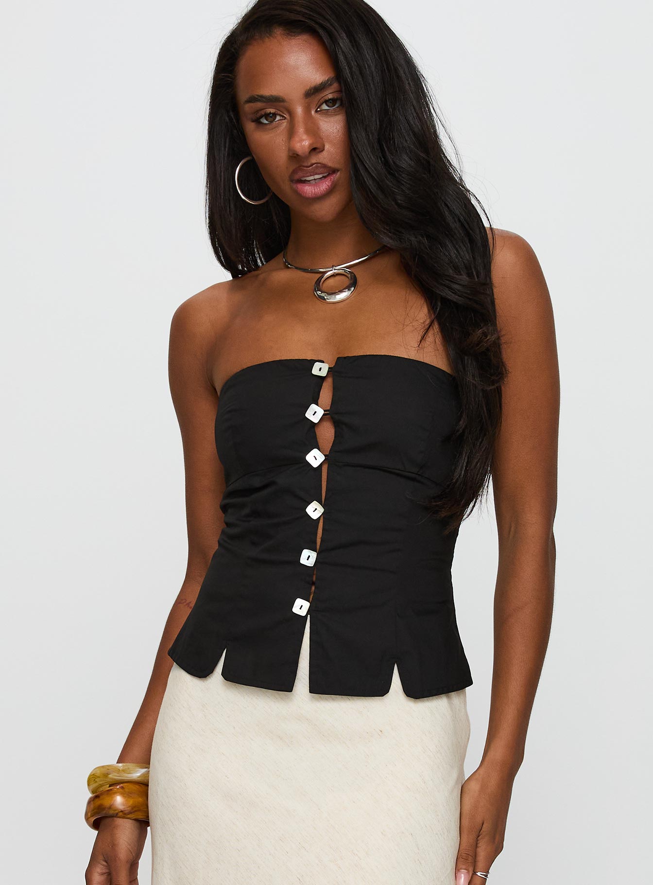 Analeia Strapless Top Black - Image 2