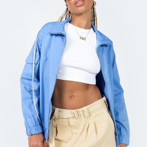 The Eva Bomber Jacket Blue