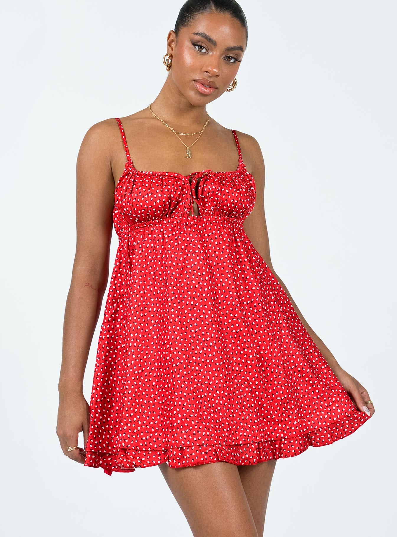 Empress Of Love Mini Dress Red - Image 2