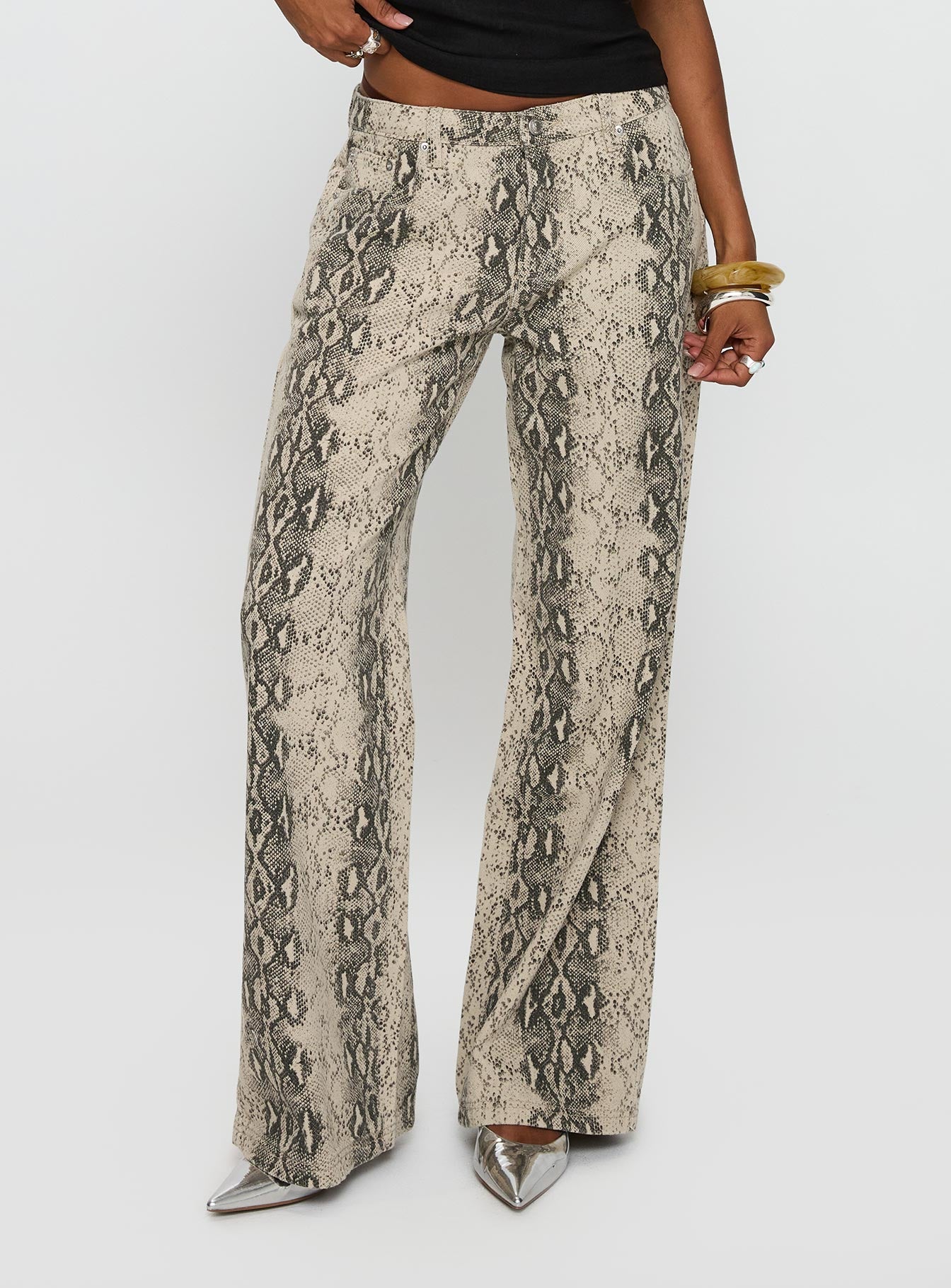 Serpentina Low Rise Straight Leg Jeans Snake - Image 2
