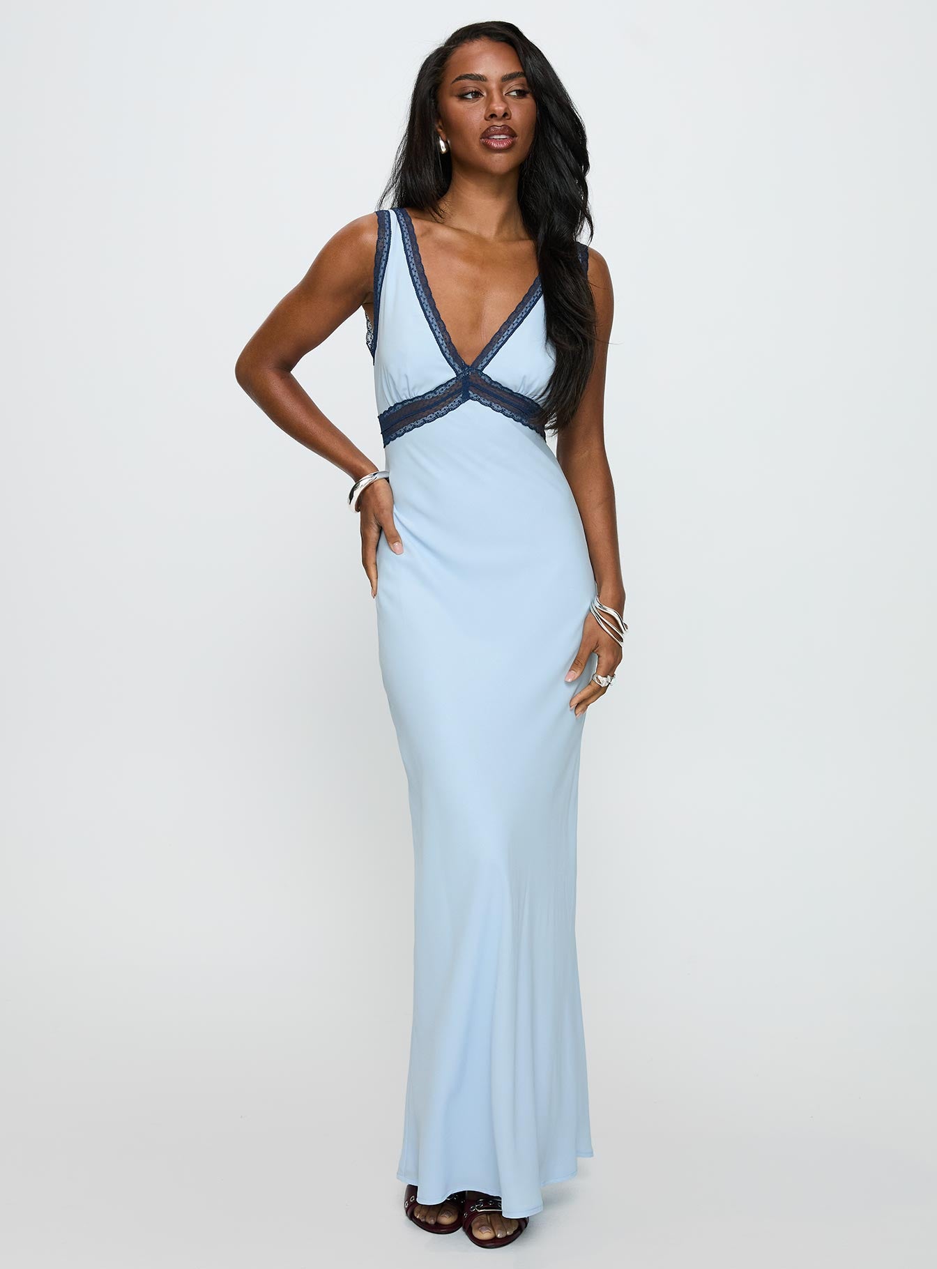 Maelene Maxi Dress Blue - Image 2