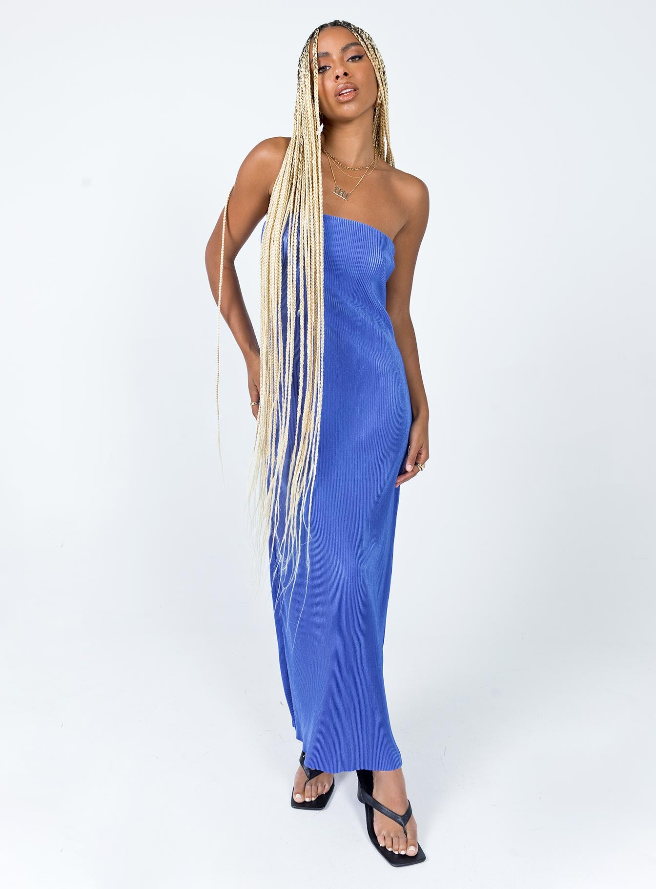 Lenney Maxi Dress Blue - Image 2