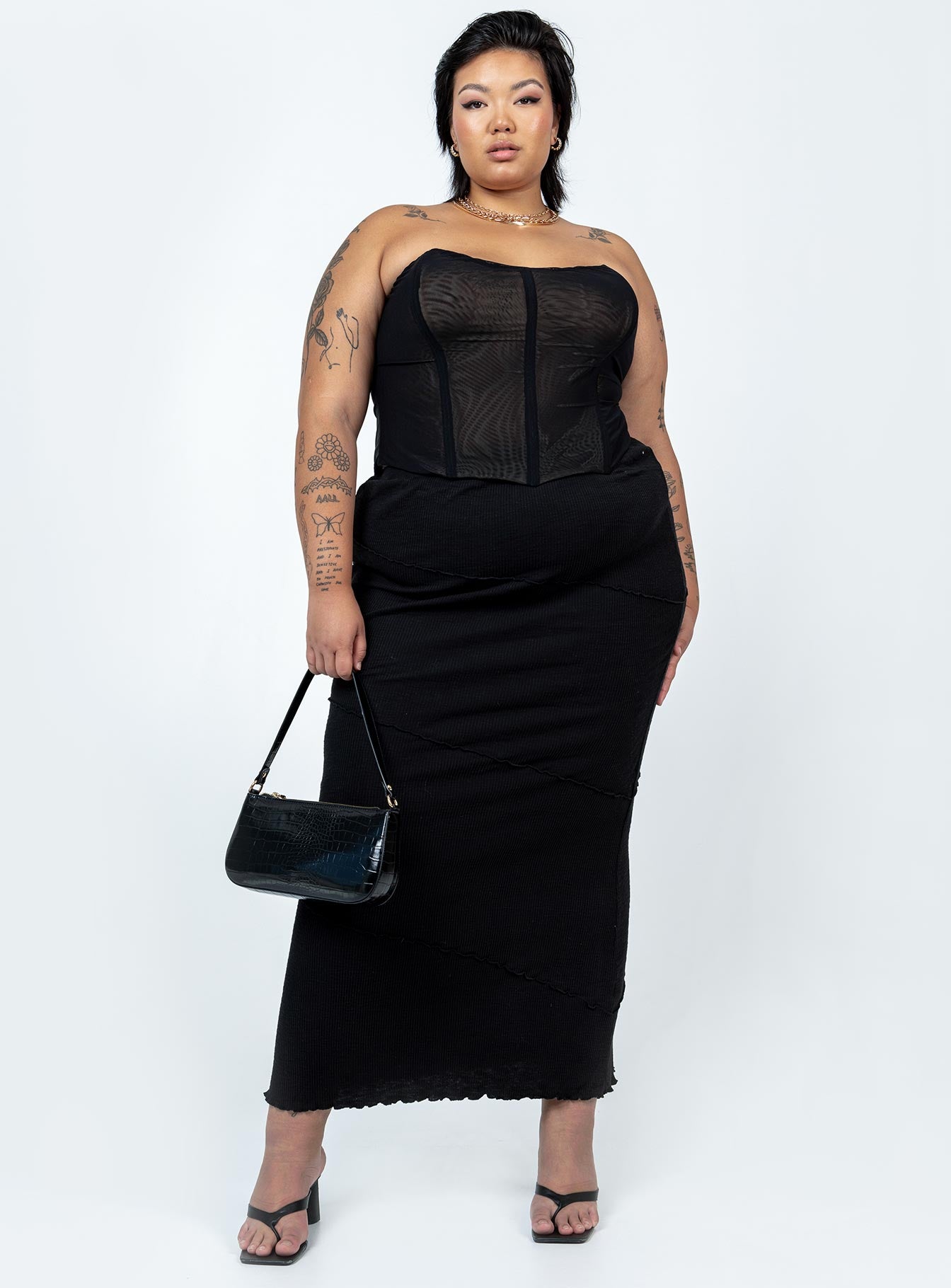 Oscar Maxi Skirt Black Curve - Image 2