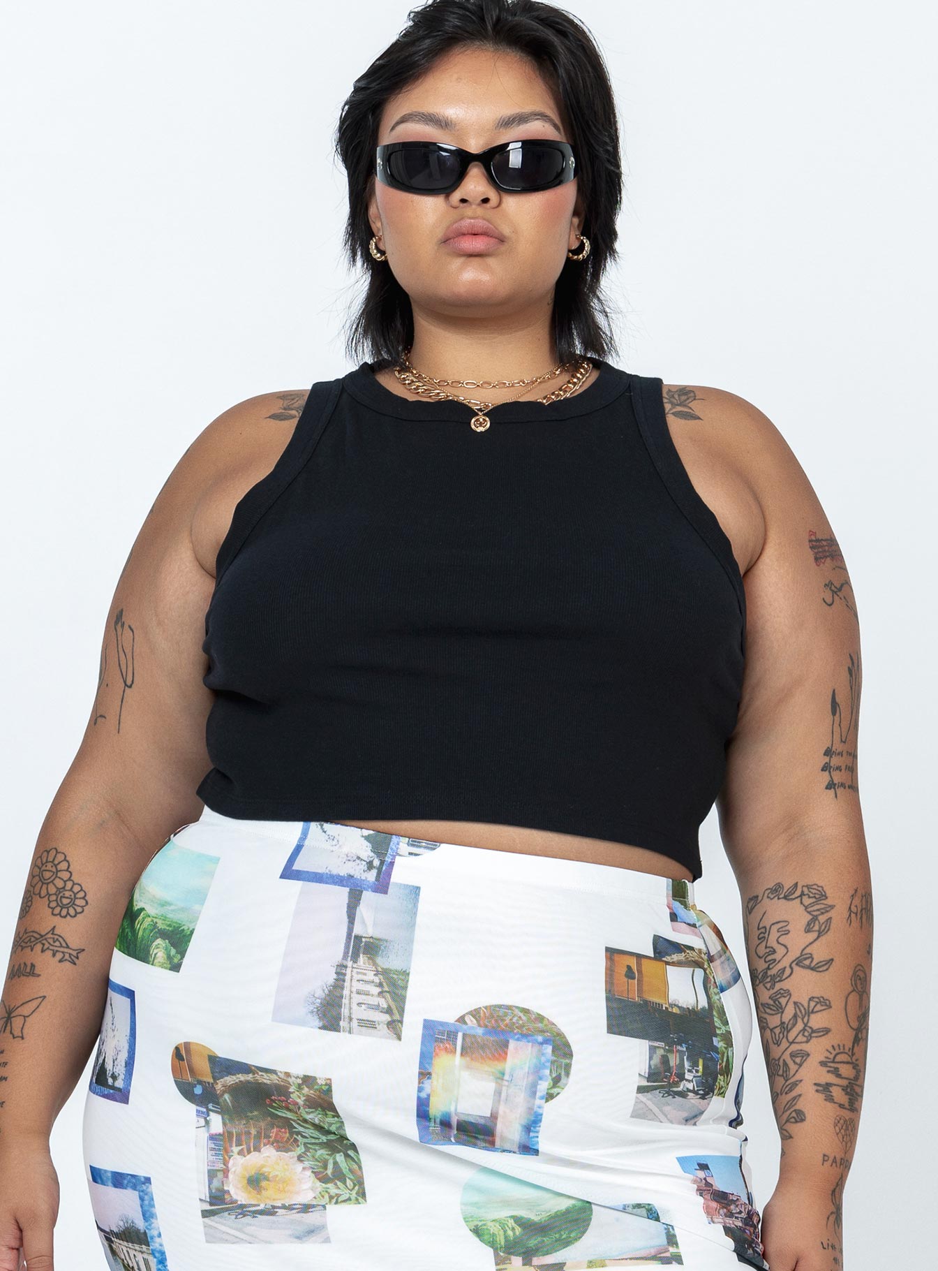 Classic Tank Top Black Curve - Image 2