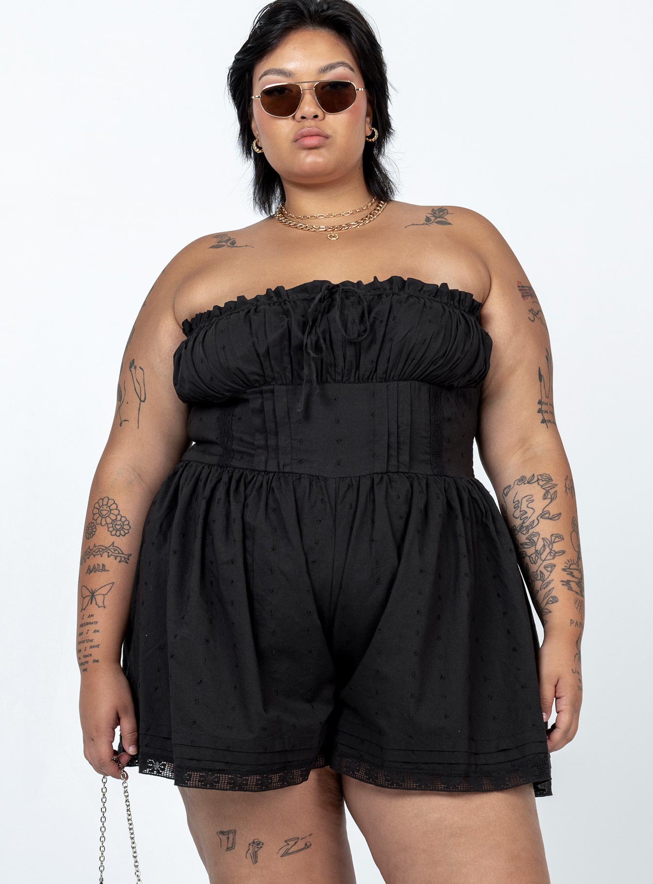 VIP Strapless Romper Black Curve - Image 2
