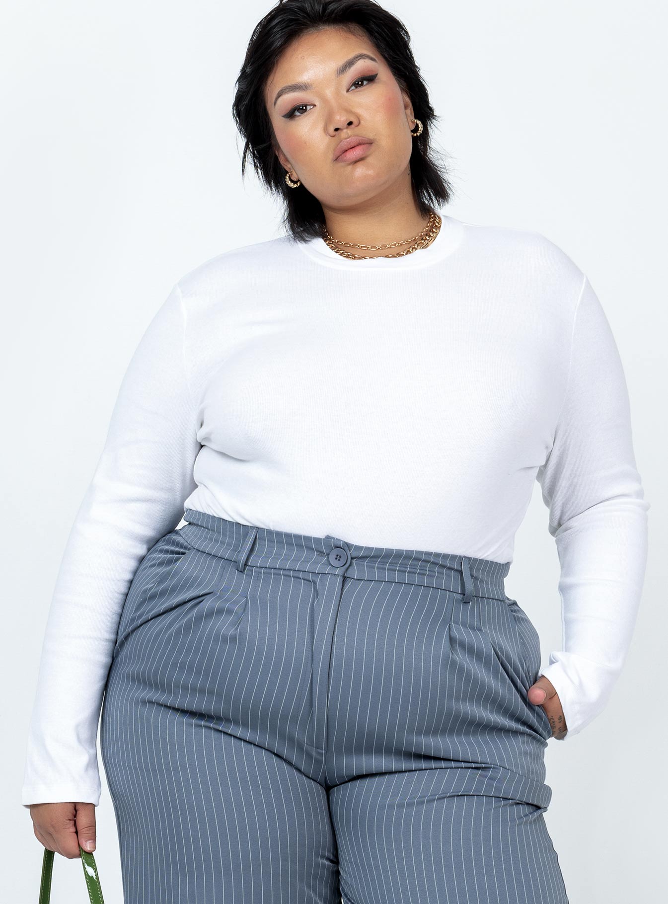 Maleny Long Sleeve Bodysuit White Curve - Image 2