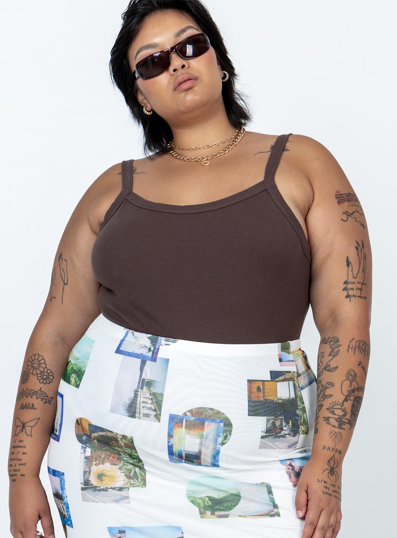 Lindsey Bodysuit Brown Curve - Image 2