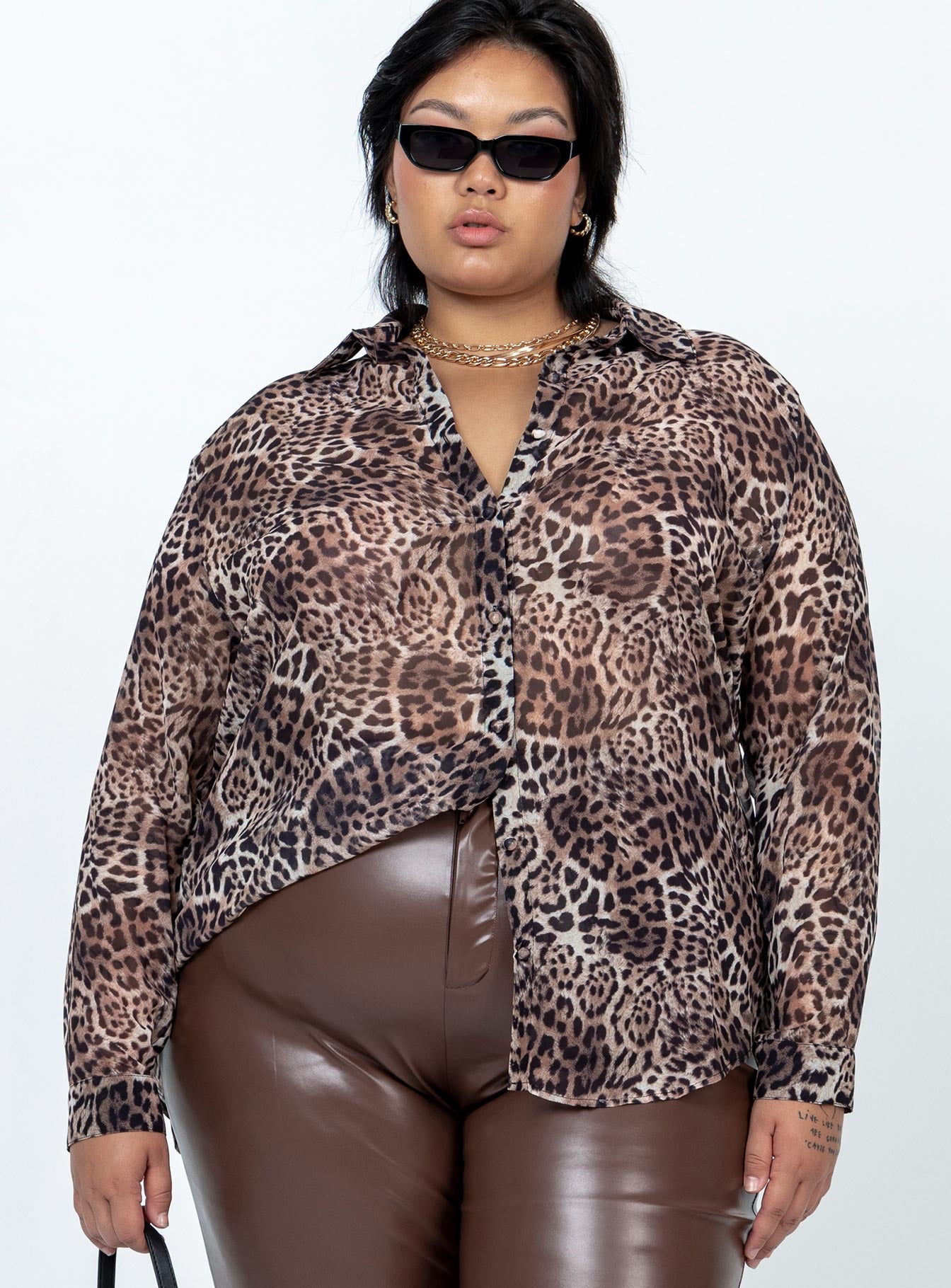 Hayden Shirt Leopard Curve - Image 2