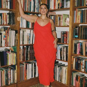 Lars Maxi Dress Red Curve