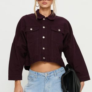 Hughes Denim Jacket Currant