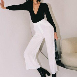 Simona Pants White