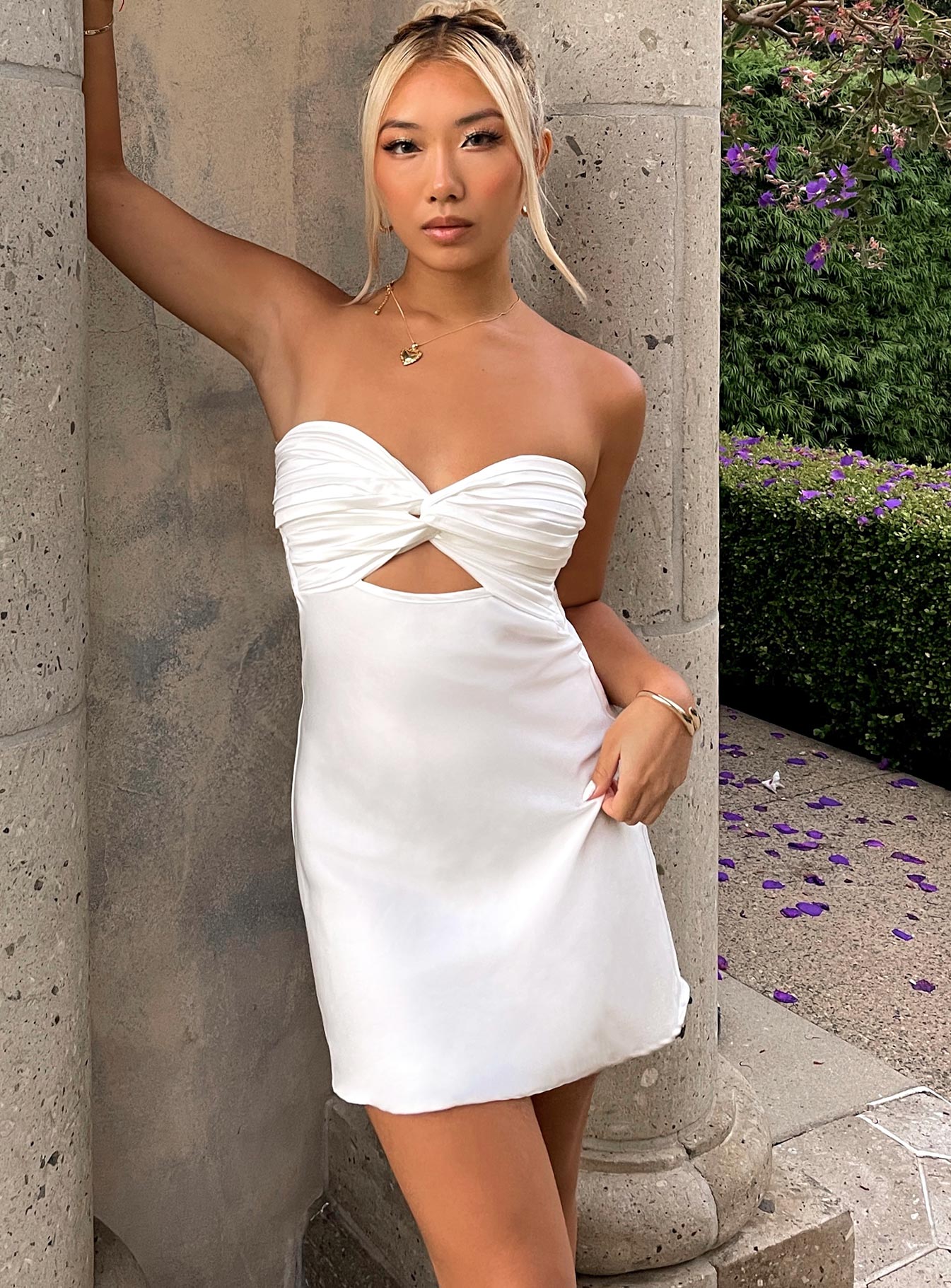 Shellie Mini Dress White - Image 6