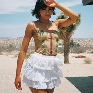 Sound Check Mini Skirt White