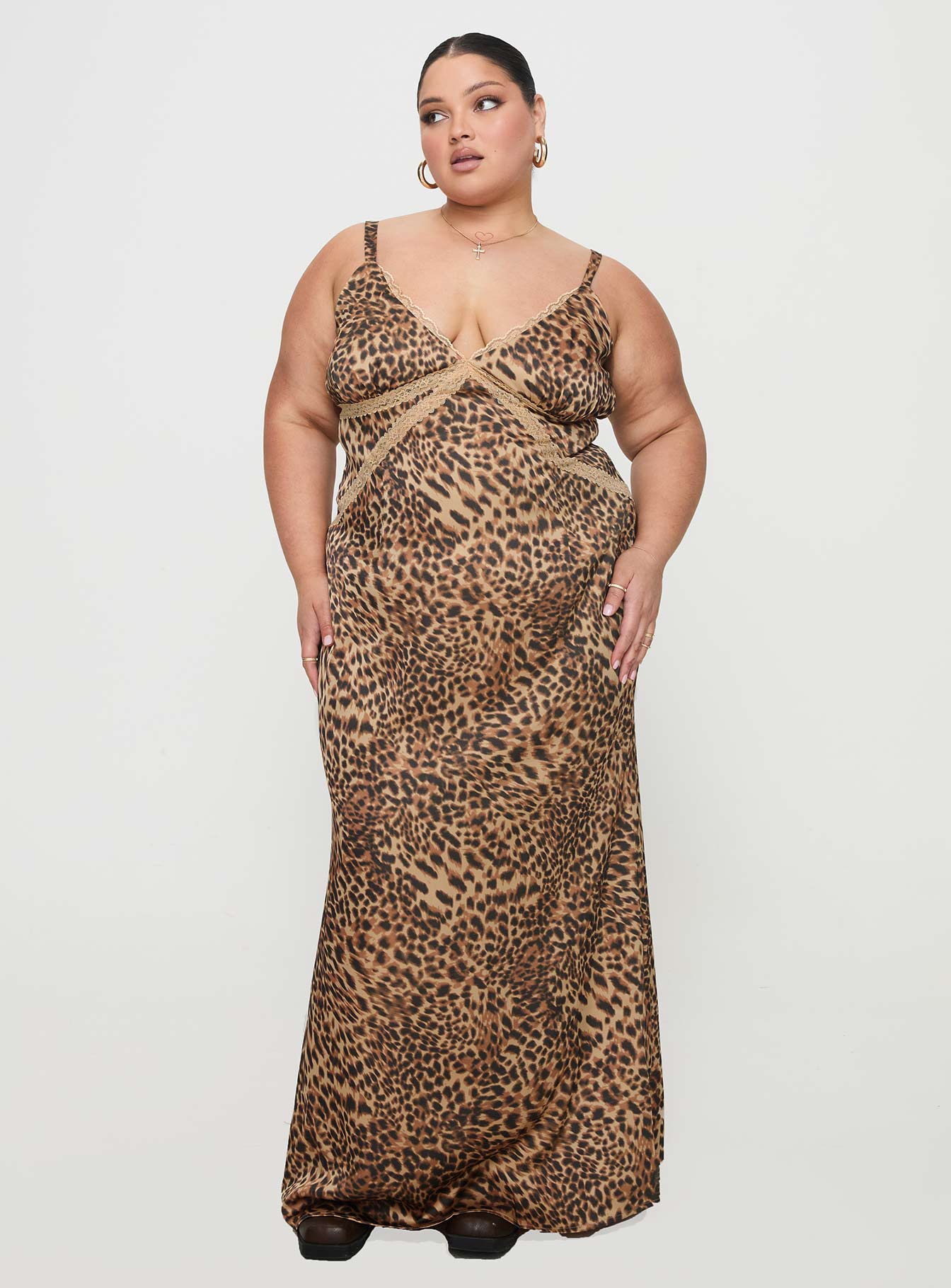 Sanctuary Maxi Dress Leopard Curve - Image 2