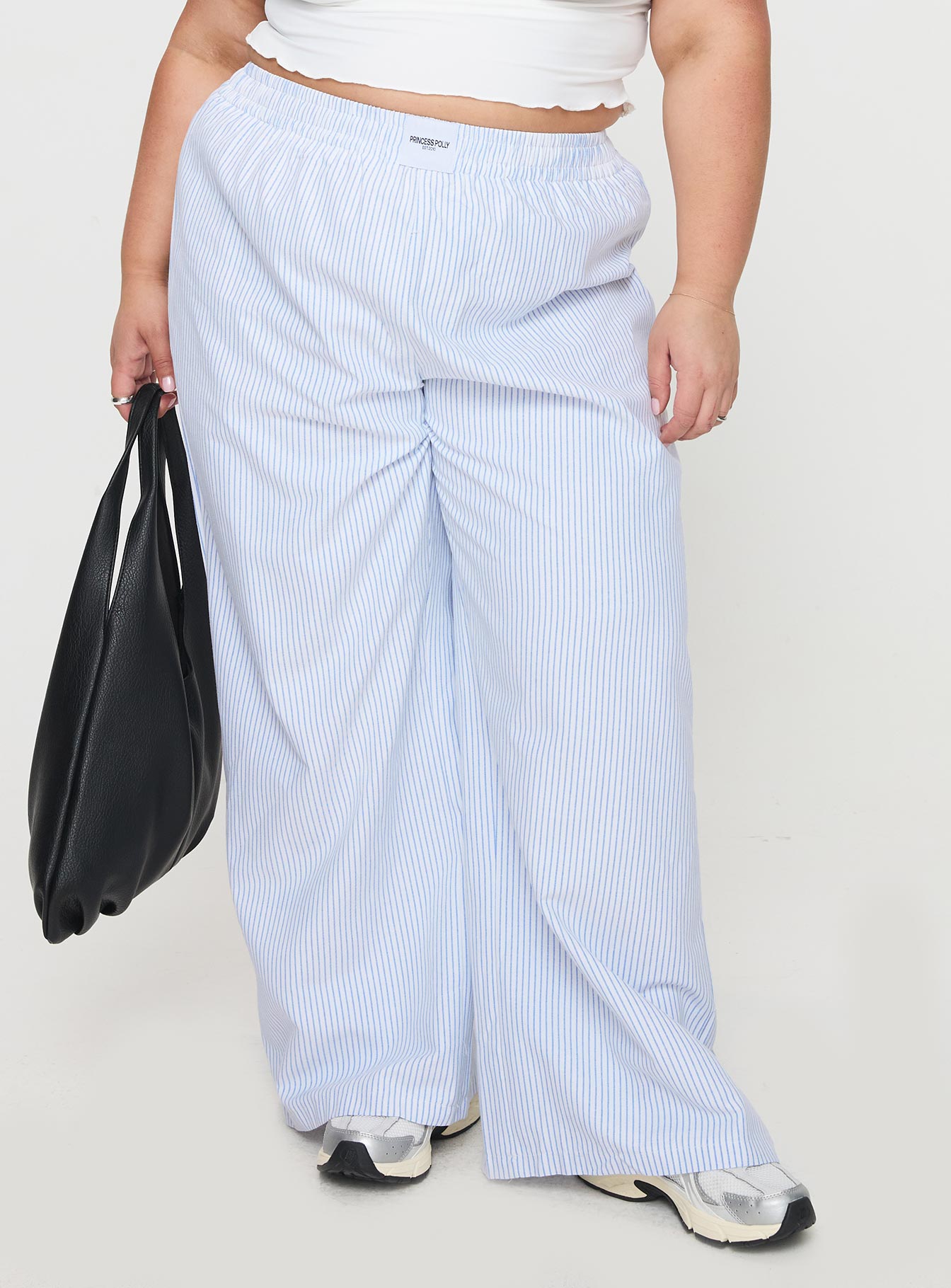 Beach House Pants Blue Stripe Curve - Image 2
