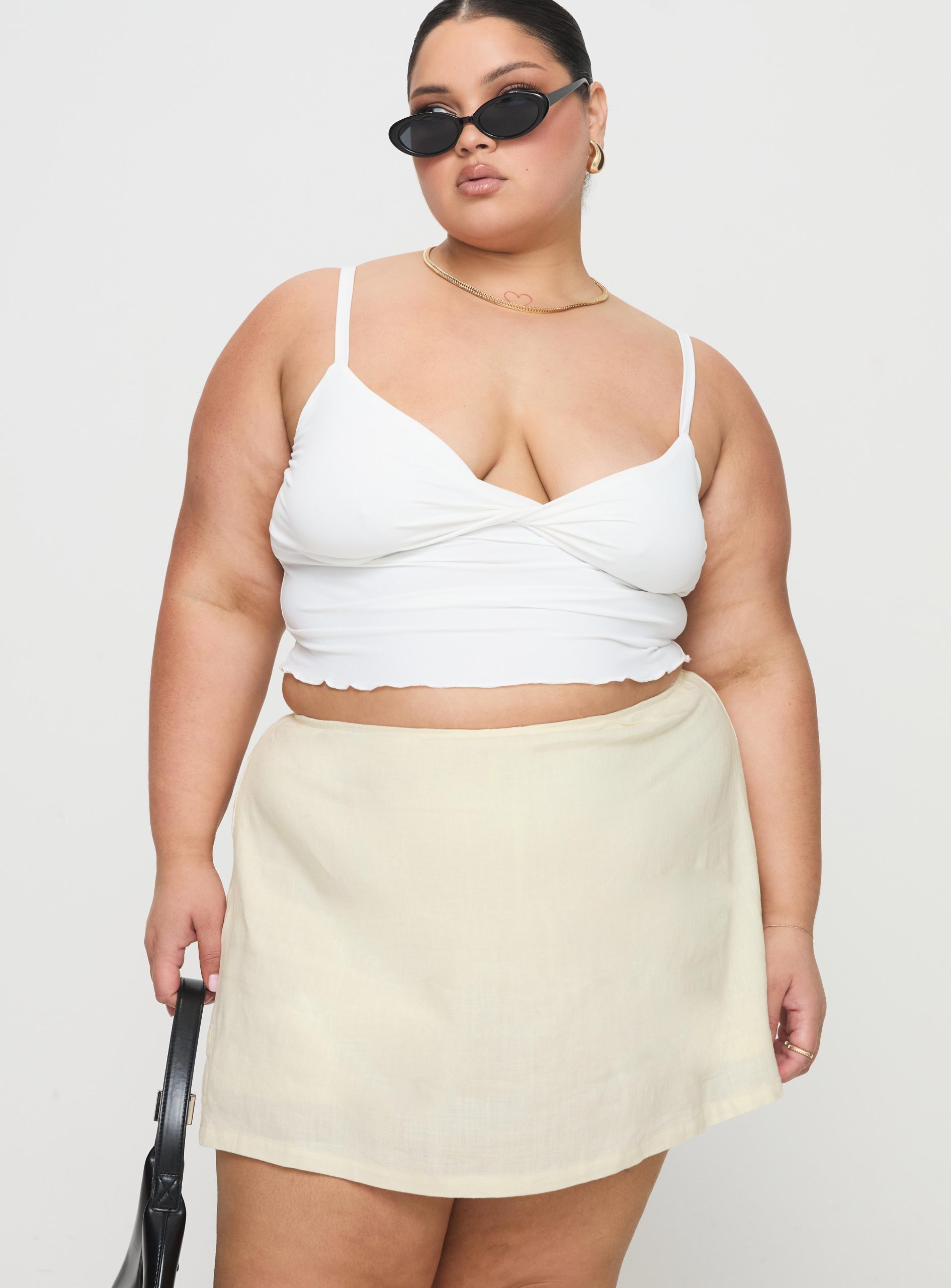 Gigi Skort Linen Cream Curve - Image 2