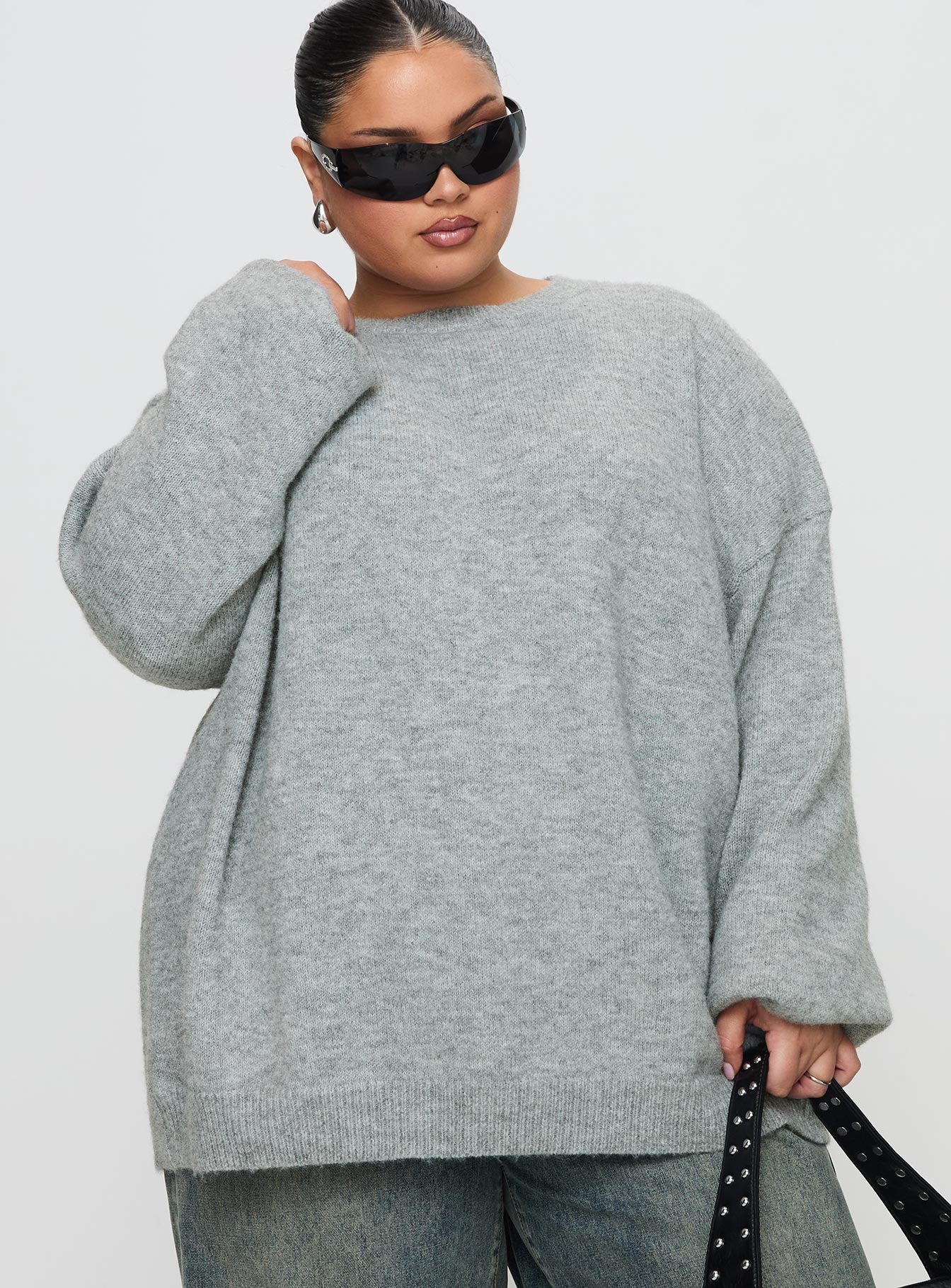 Ryanna Sweater Grey Curve - Image 2