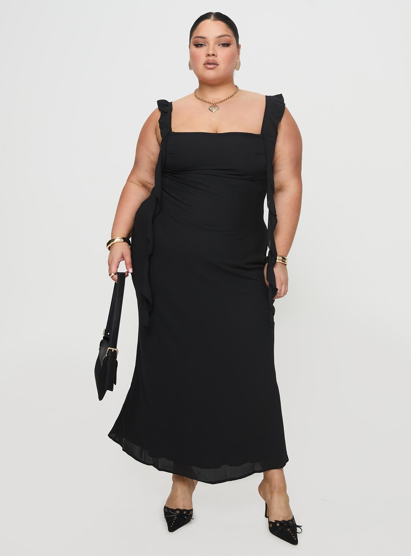 Lanai Maxi Dress Black Curve - Image 2