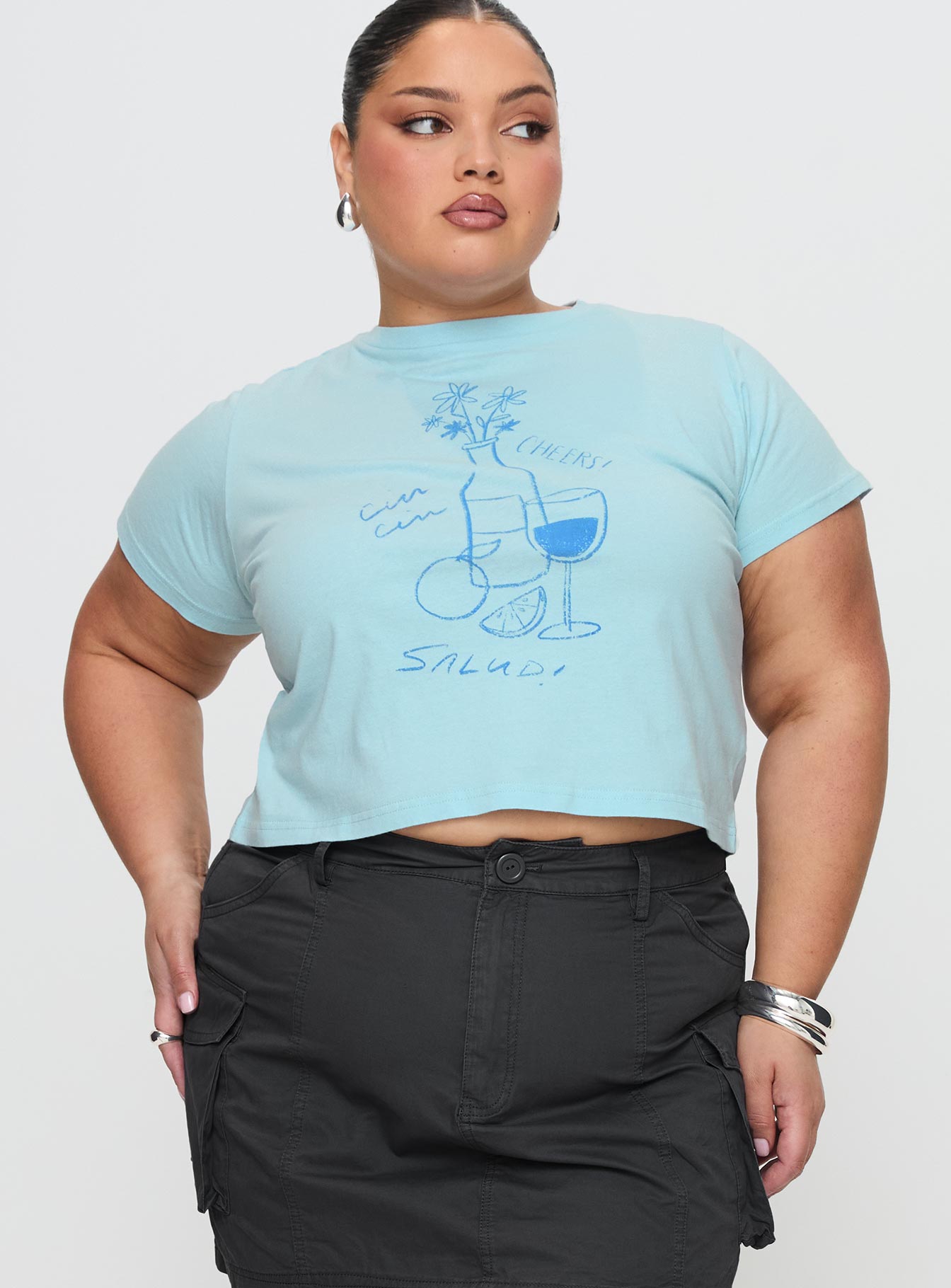Cheers To You Tee Blue Curve - Image 2