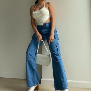 Darla Cargo Denim Jeans