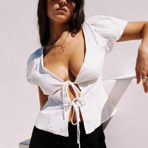 Wilhelmina Blouse Top White