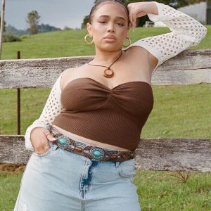 Kallista Top Brown Curve