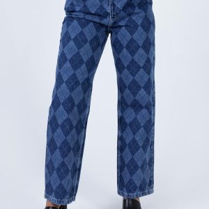 The Ragged Priest Detention Mid/Light Blue Jeans Denim