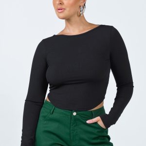 Look Back At It Top Black