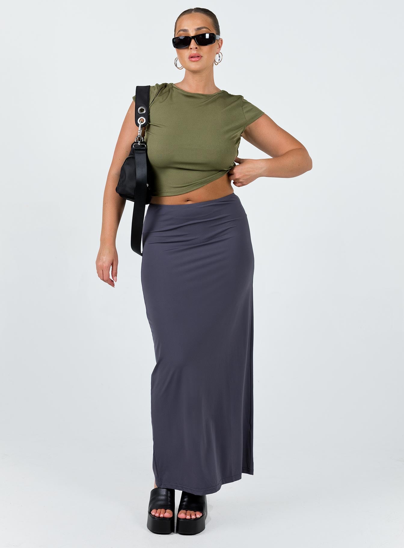 Chipla Maxi Skirt Slate - Image 2