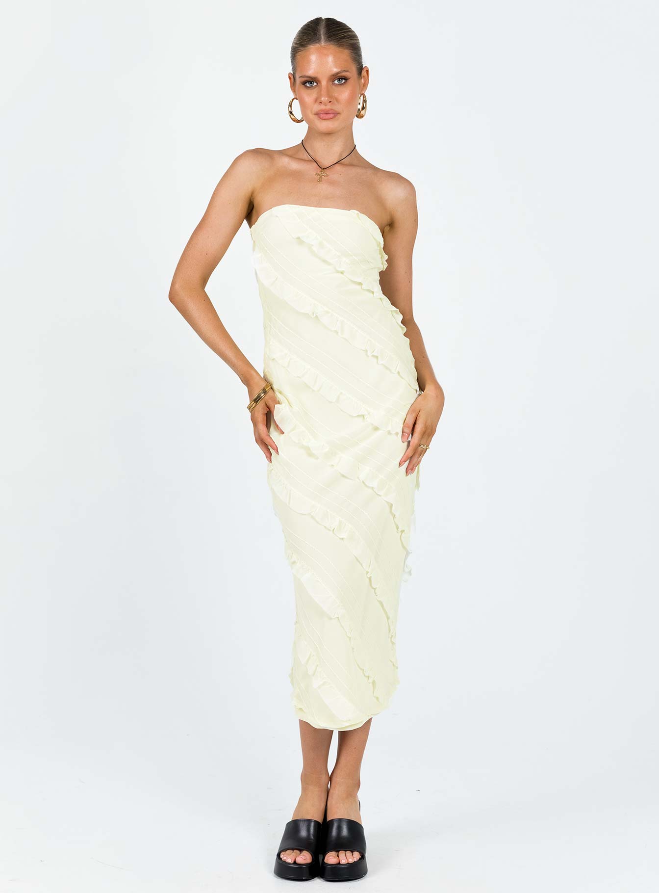 Baylie Maxi Dress Yellow - Image 2