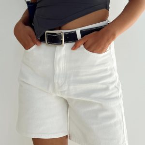 Aysa Shorts White Denim