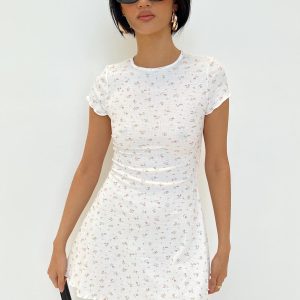 Patton Mini Dress White Floral