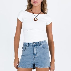 Raymer Shorts Mid Wash Denim