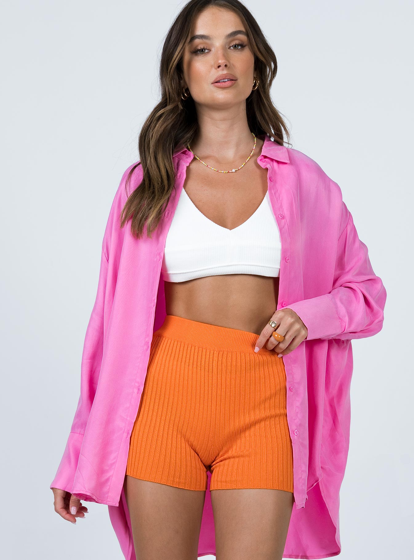 Skylar Bike Shorts Orange - Image 2