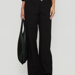 Vendi Low Rise Pant Black