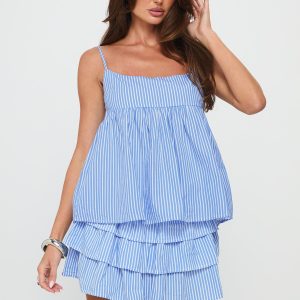 Sun Soaked Tiered Set Blue Stripe