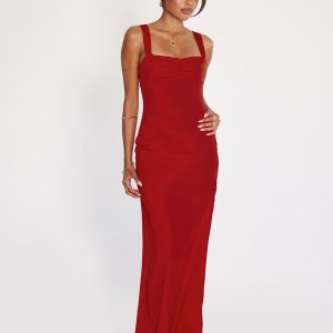 Strauss Maxi Dress Red
