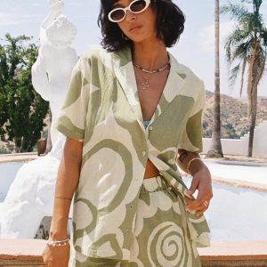 Sea Shirt Green / Cream