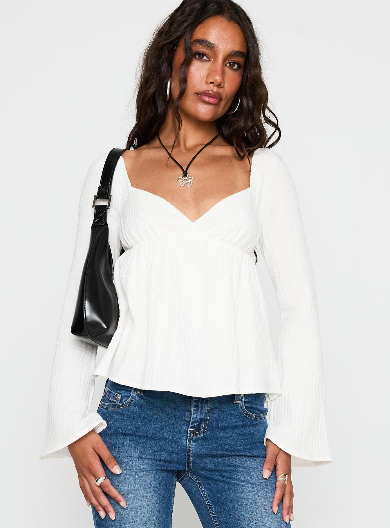 Khalea Long Sleeve Top White - Image 2