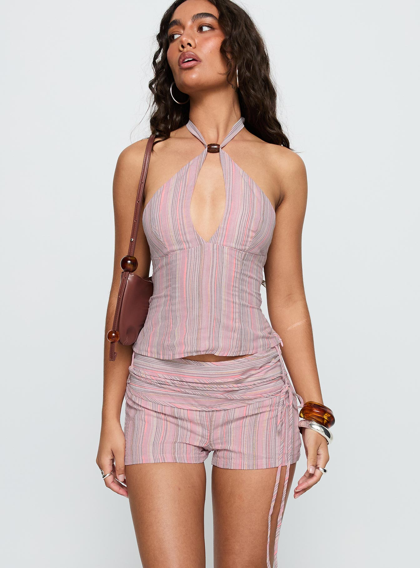 Electric Night Shorts Pink Stripe - Image 2
