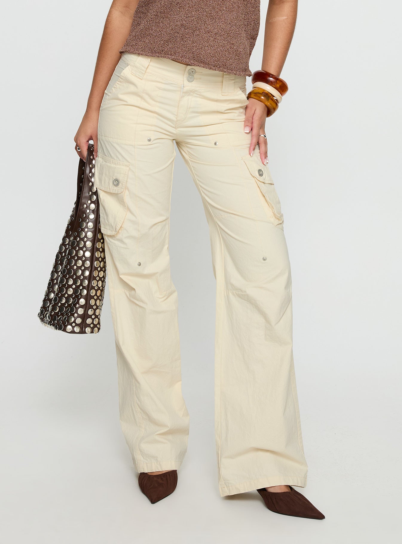 Remmi Cargo Pants Cream - Image 2