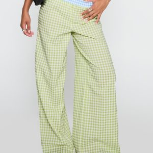 Neevie Wide Leg Pants Green